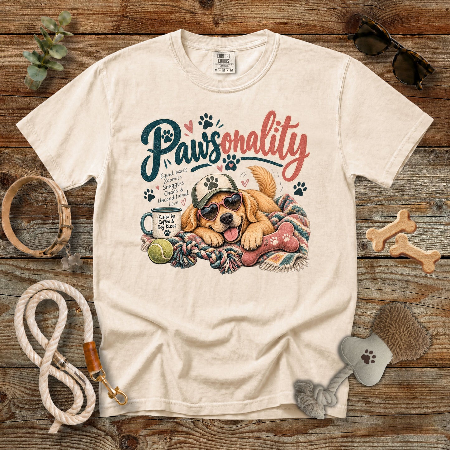 Pawsonality Dog Mom T-Shirt | Comfort Colors 1717