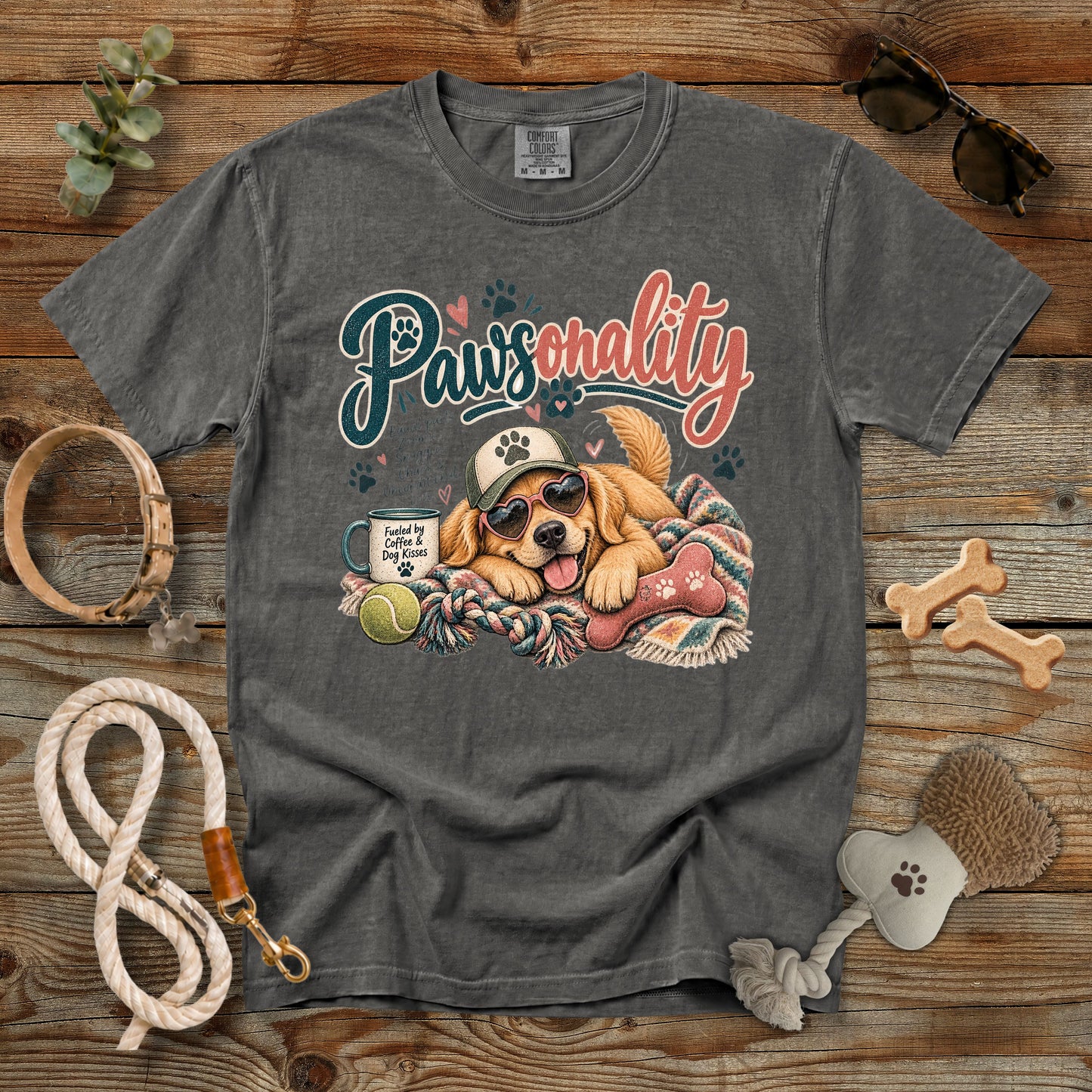 Pawsonality Dog Mom T-Shirt | Comfort Colors 1717