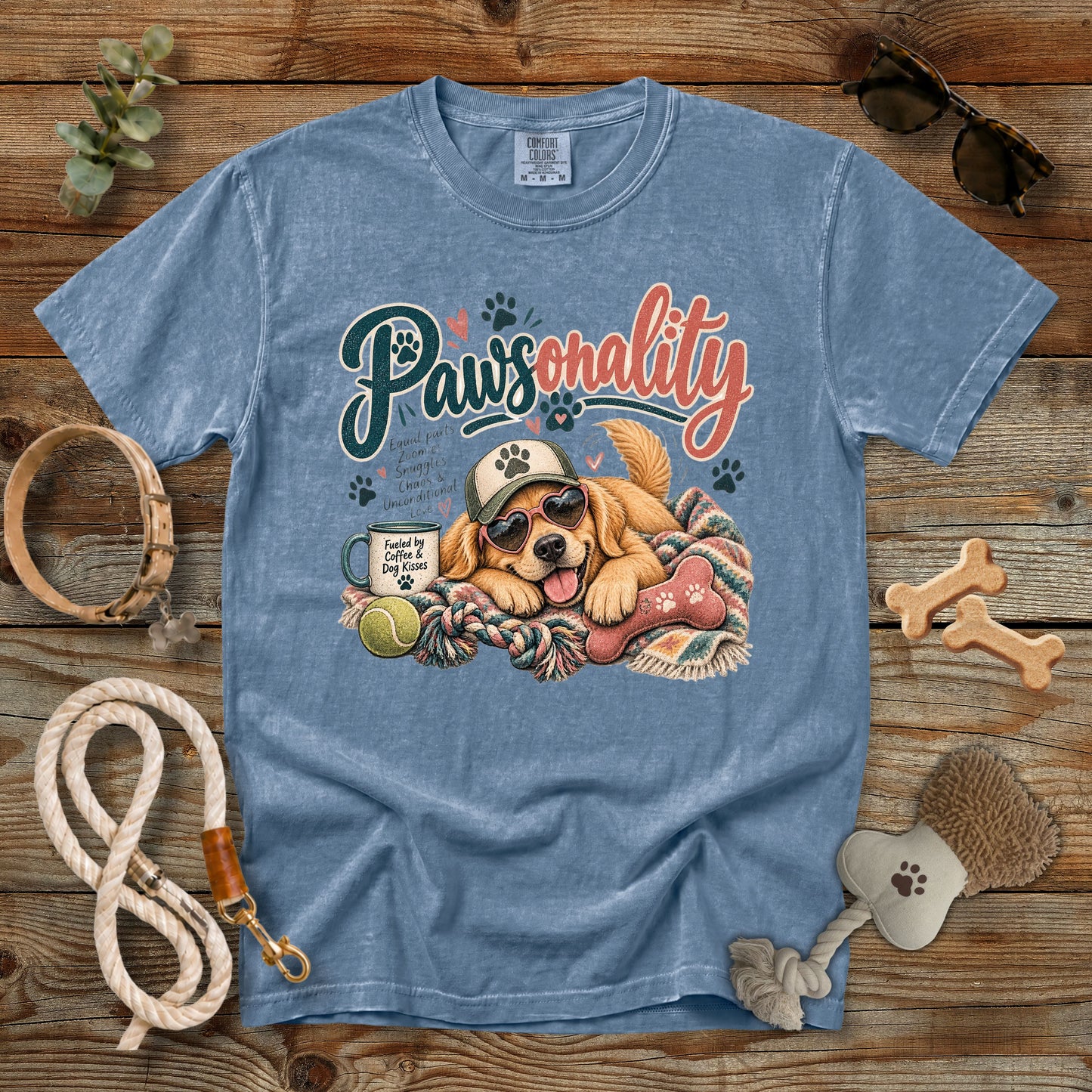 Pawsonality Dog Mom T-Shirt | Comfort Colors 1717