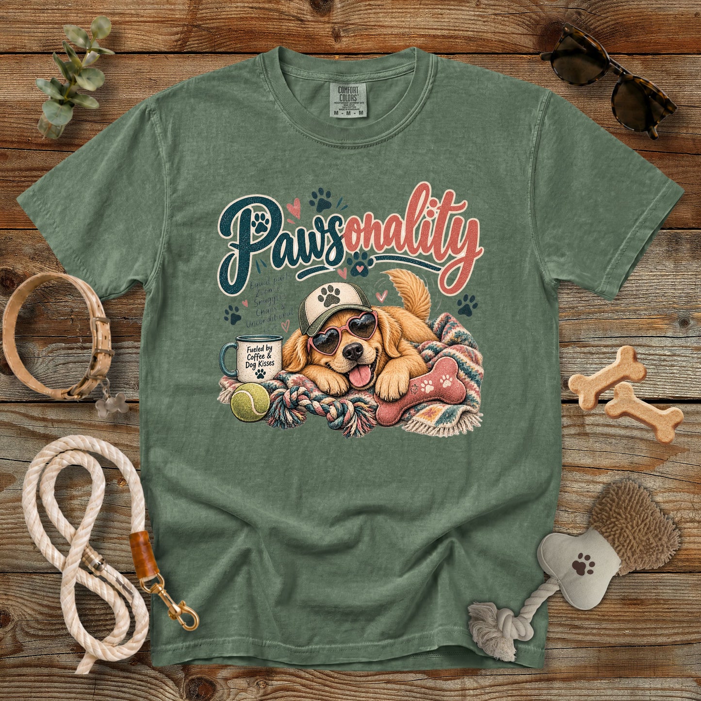 Pawsonality Dog Mom T-Shirt | Comfort Colors 1717