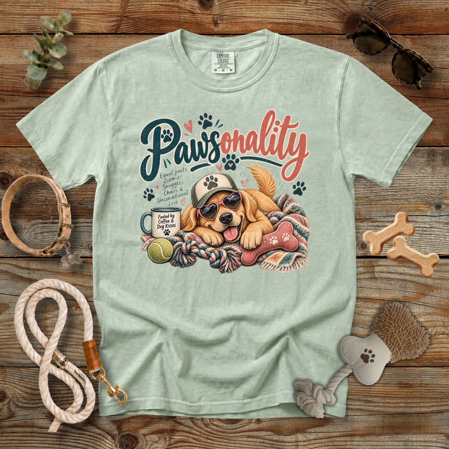 Pawsonality Dog Mom T-Shirt | Comfort Colors 1717