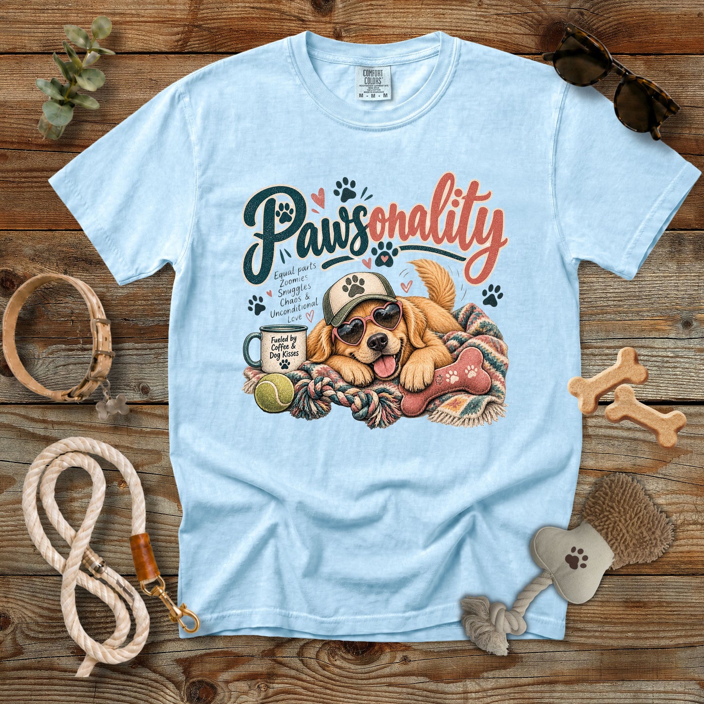 Pawsonality Dog Mom T-Shirt | Comfort Colors 1717
