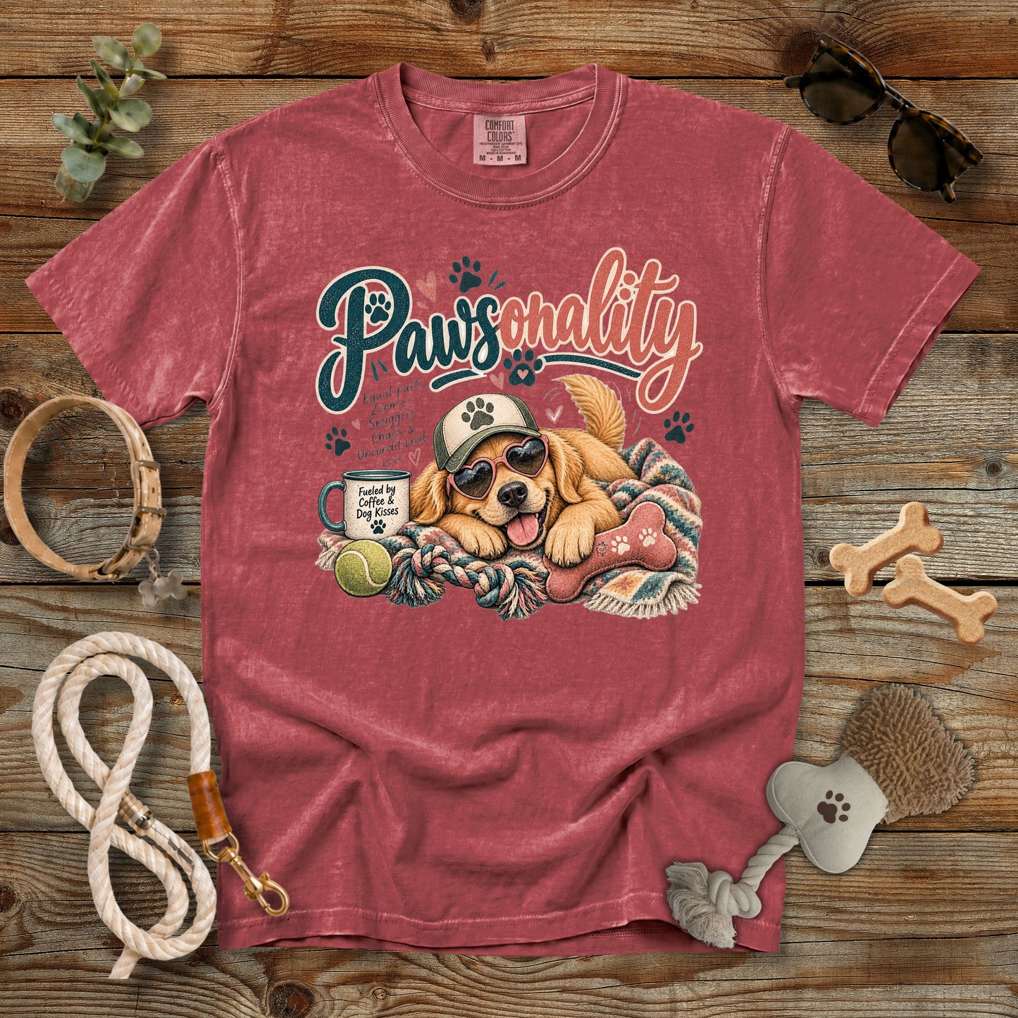 Pawsonality Dog Mom T-Shirt | Comfort Colors 1717