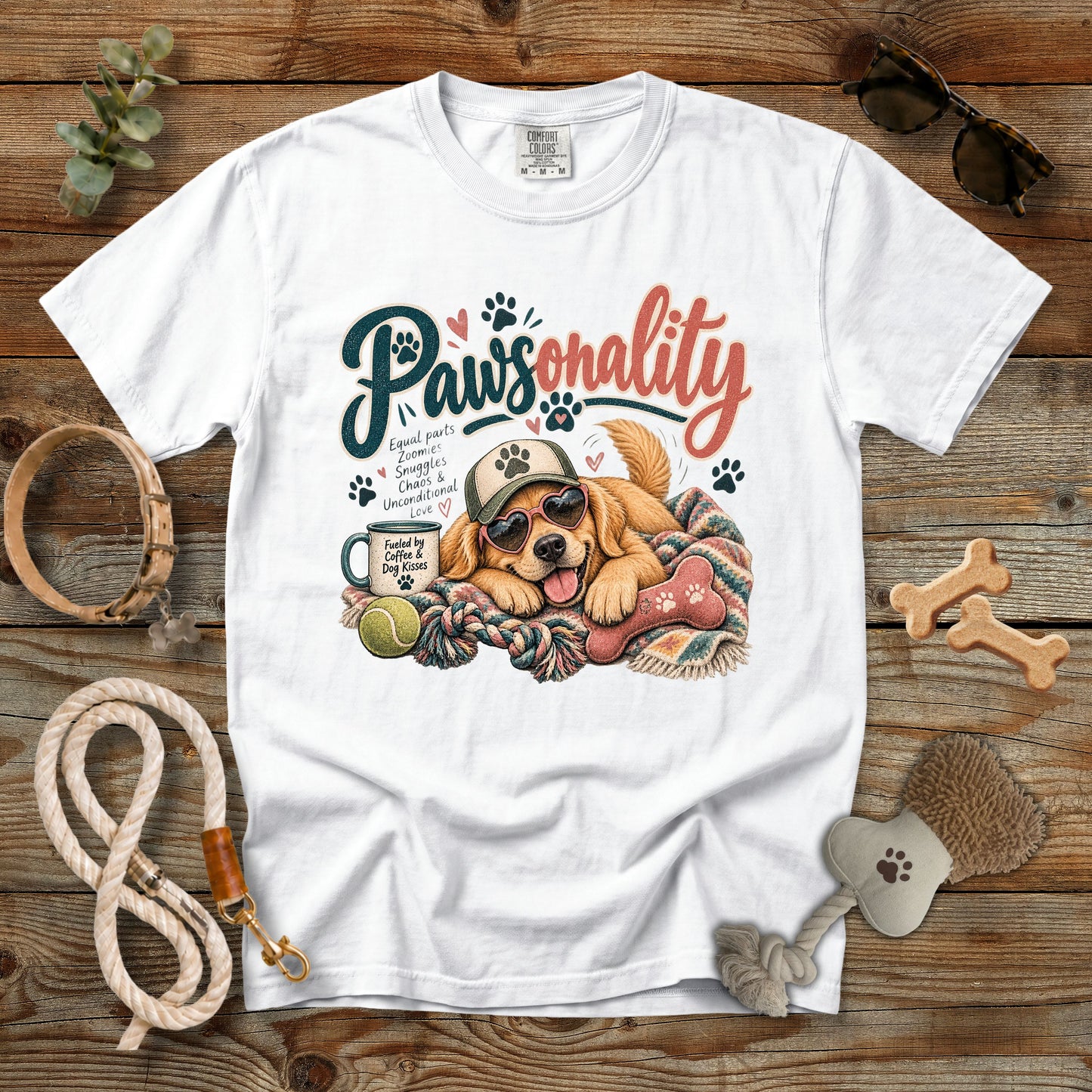 Pawsonality Dog Mom T-Shirt | Comfort Colors 1717