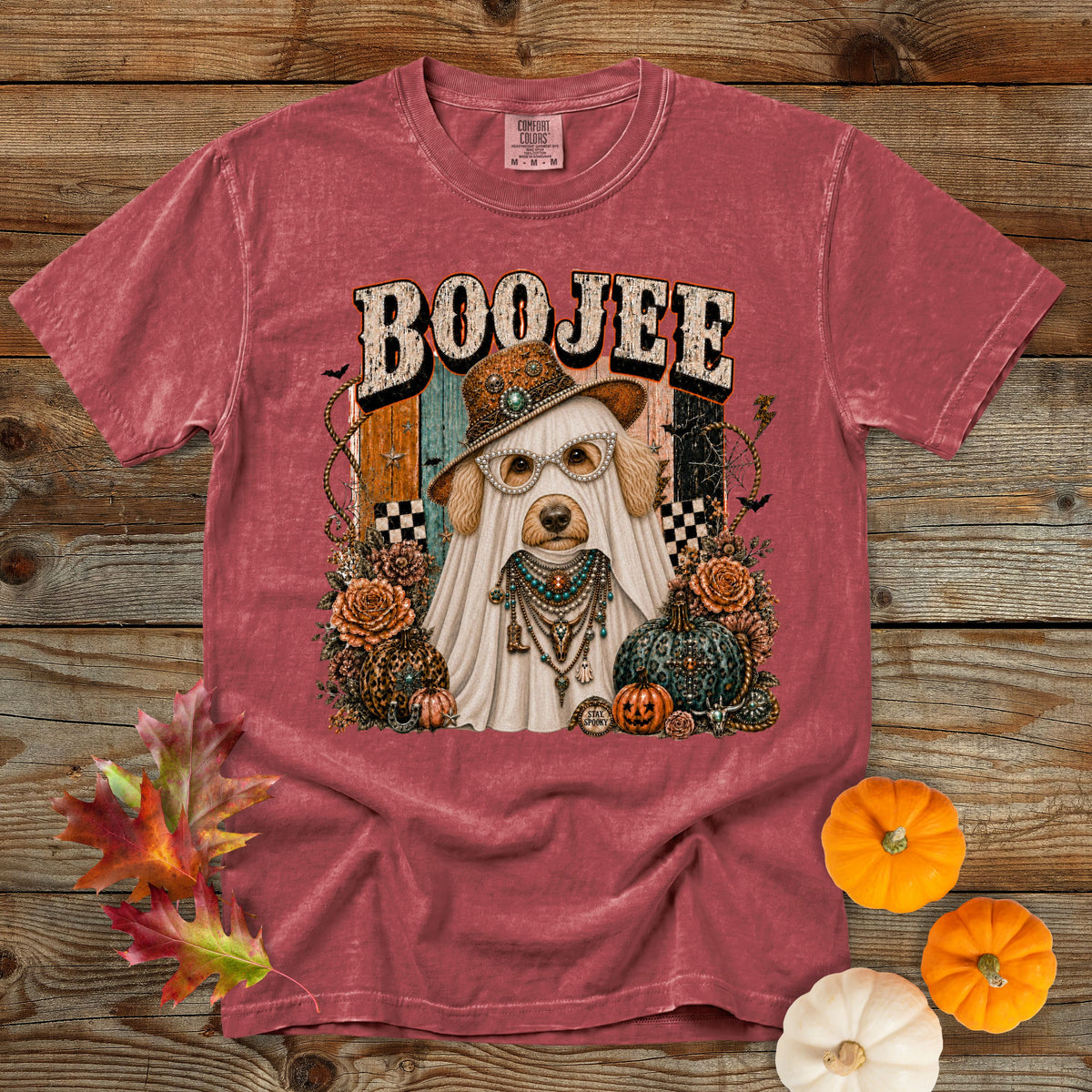 Boojee Goldendoodle Halloween T-Shirt | Dog Mom Comfort Colors 1717