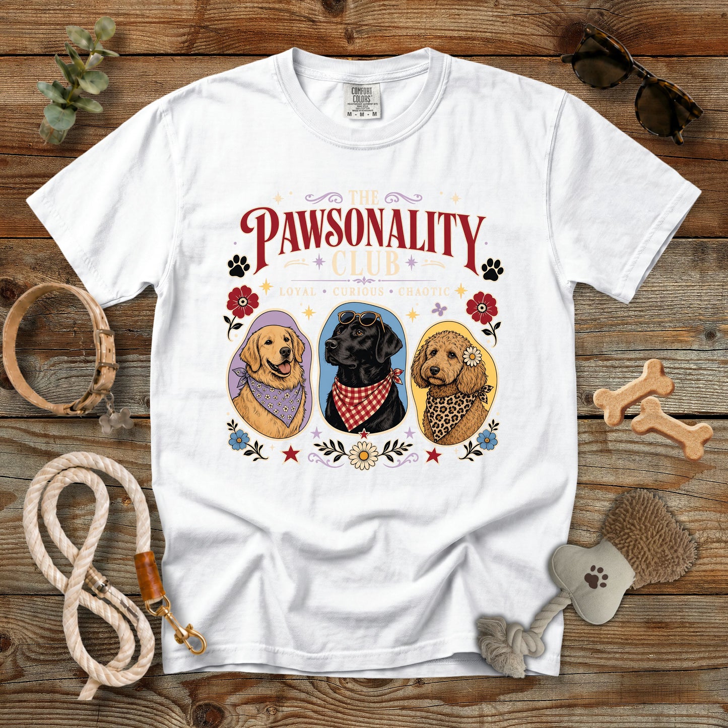 The Pawsonality Club T-Shirt | Dog Mom Comfort Colors 1717