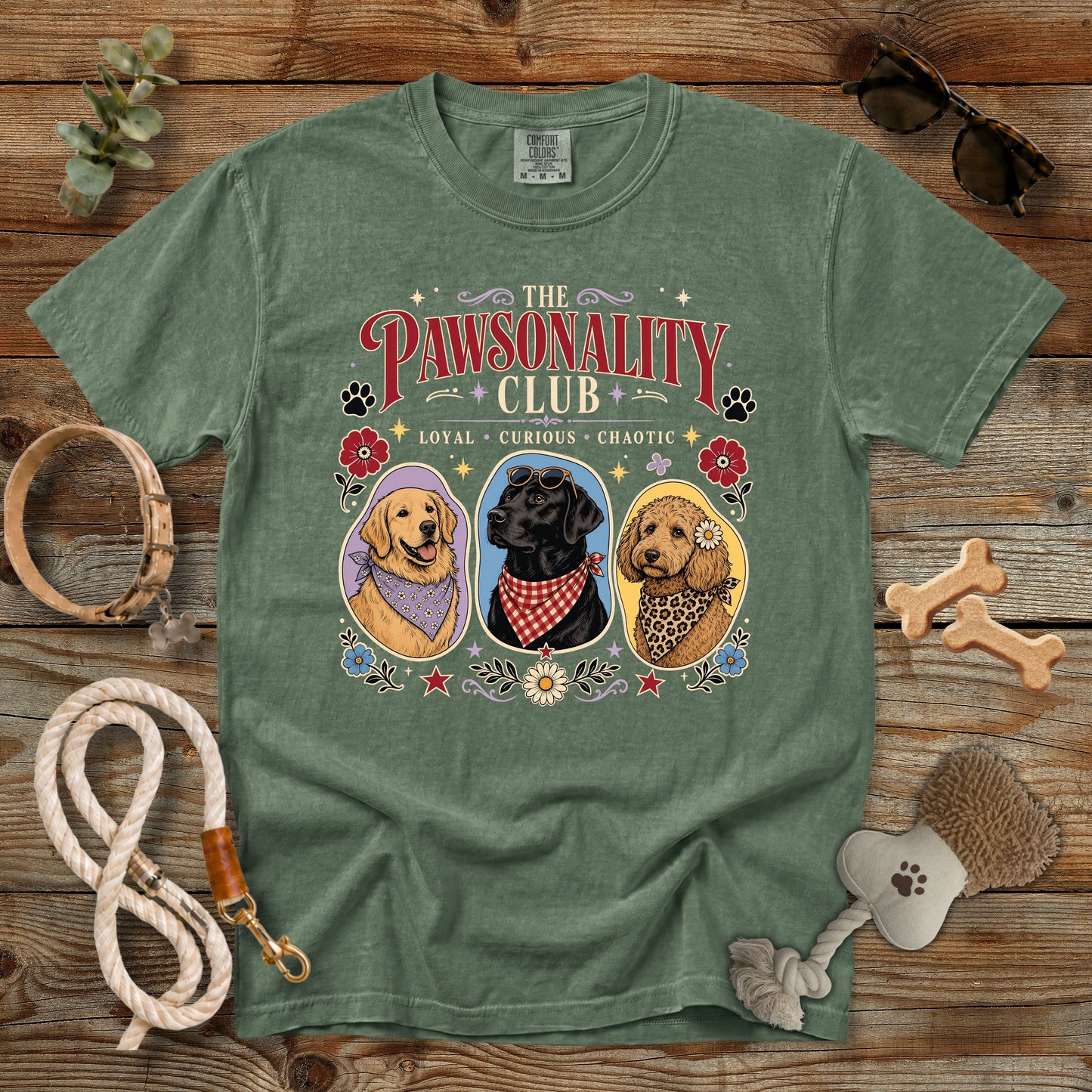 The Pawsonality Club T-Shirt | Dog Mom Comfort Colors 1717