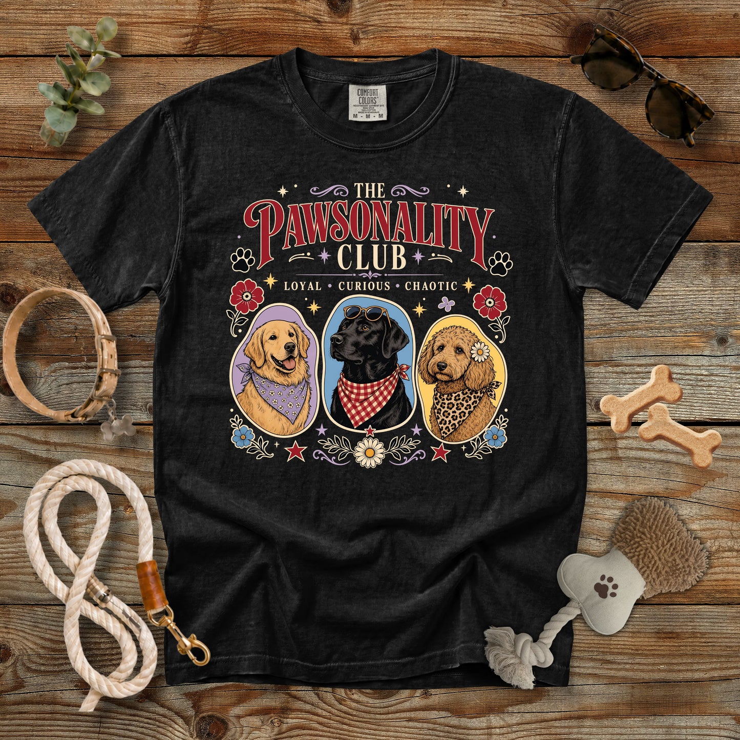 The Pawsonality Club T-Shirt | Dog Mom Comfort Colors 1717