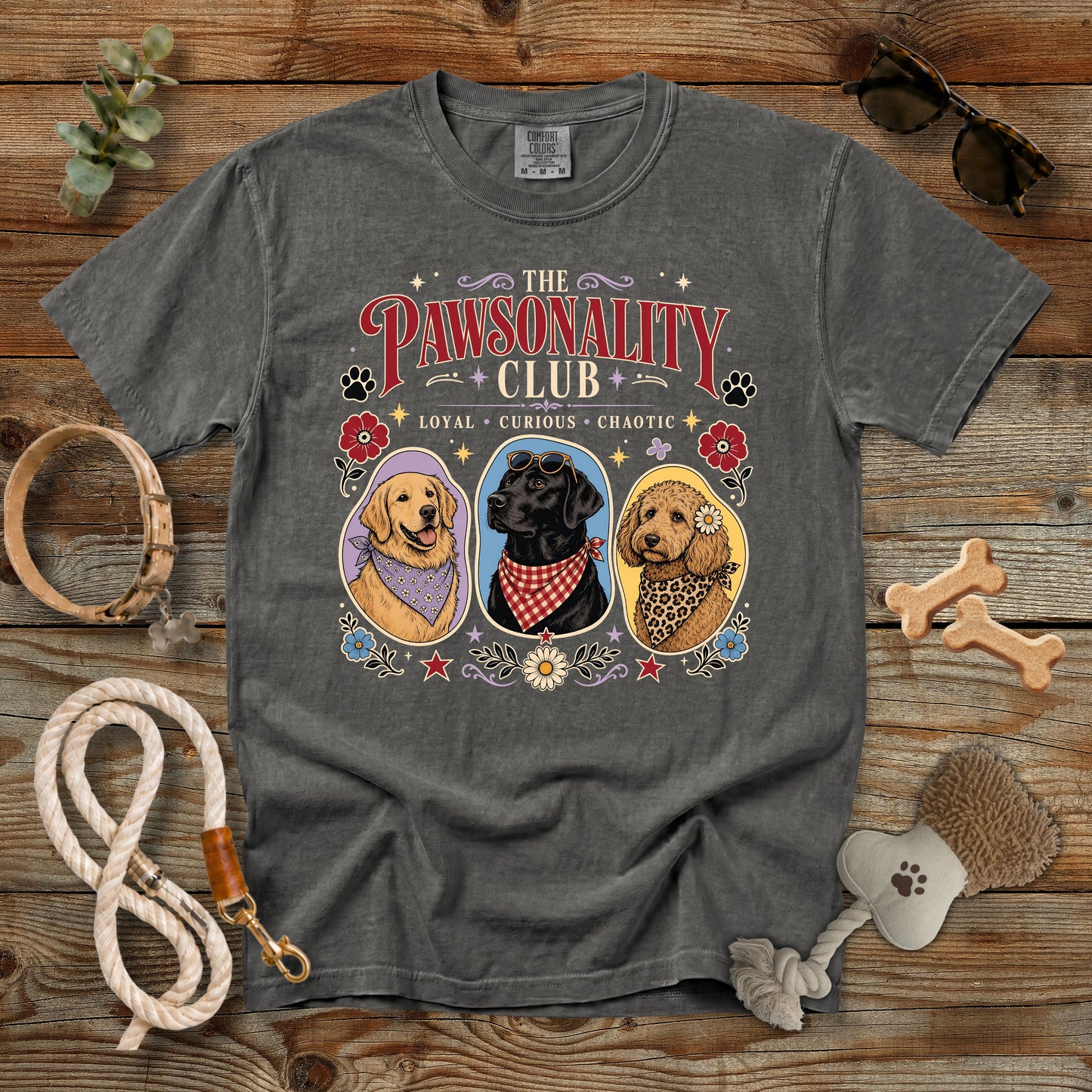 The Pawsonality Club T-Shirt | Dog Mom Comfort Colors 1717