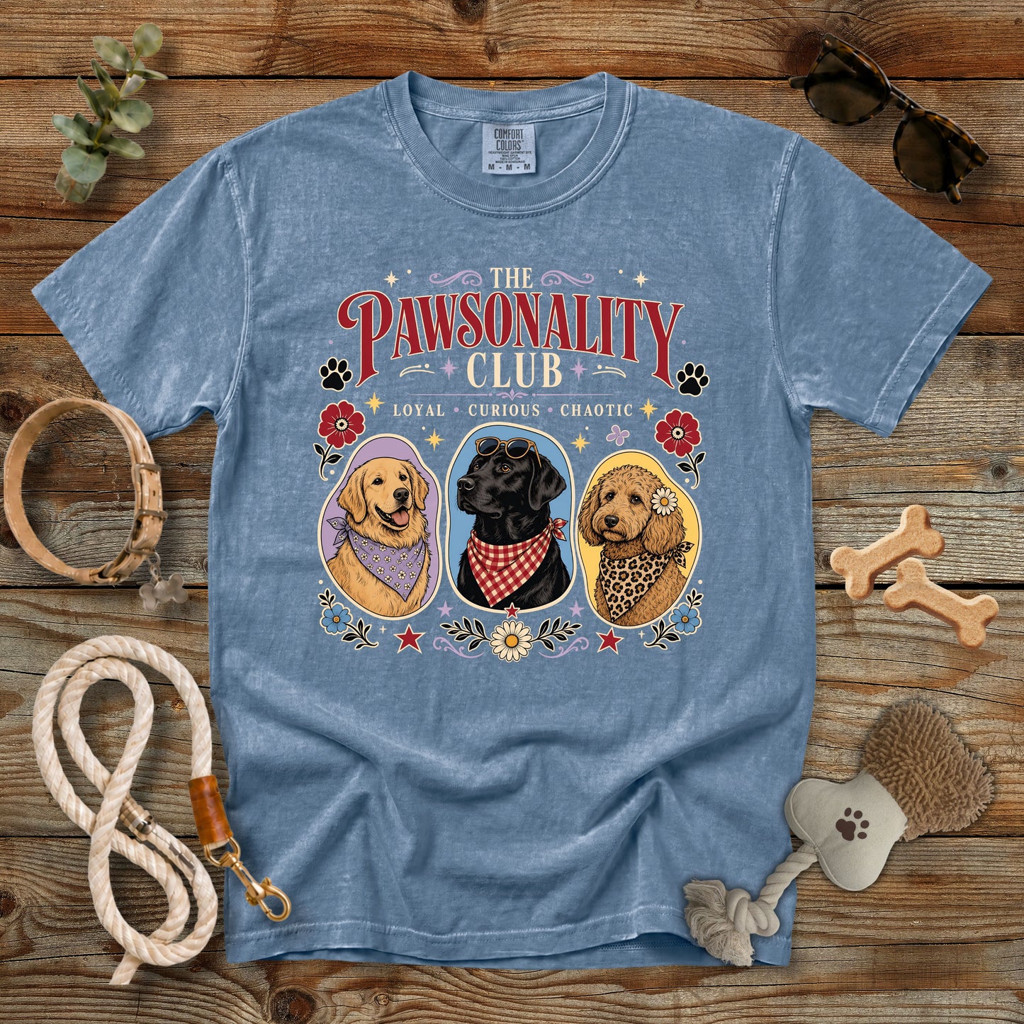 The Pawsonality Club T-Shirt | Dog Mom Comfort Colors 1717