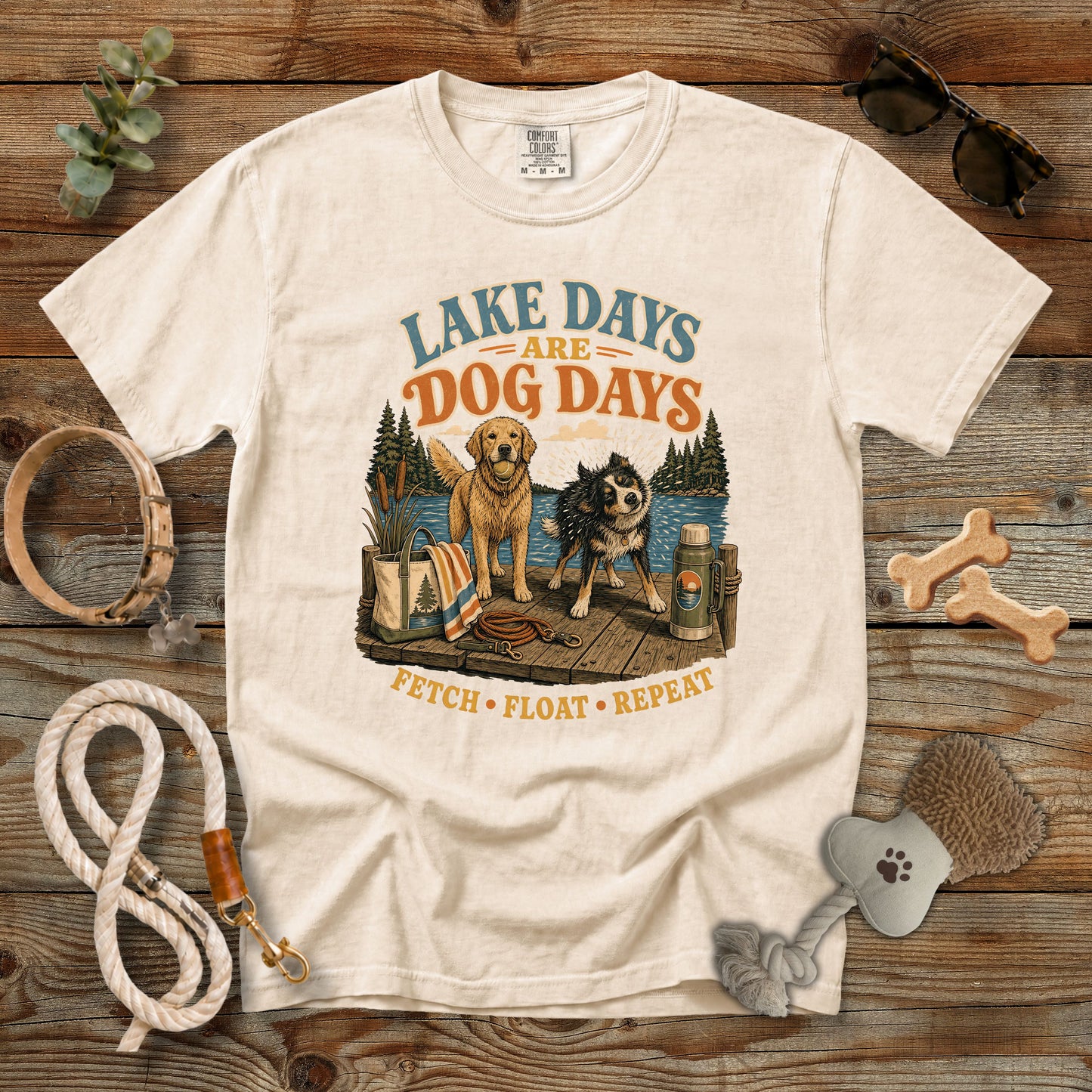 Lake Days Are Dog Days T-Shirt | Dog Mom Comfort Colors 1717