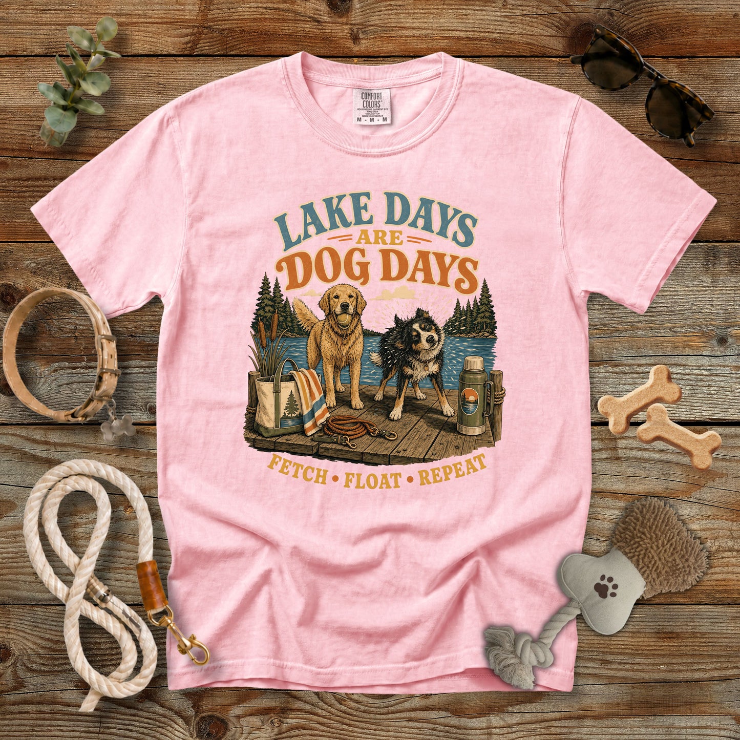 Lake Days Are Dog Days T-Shirt | Dog Mom Comfort Colors 1717