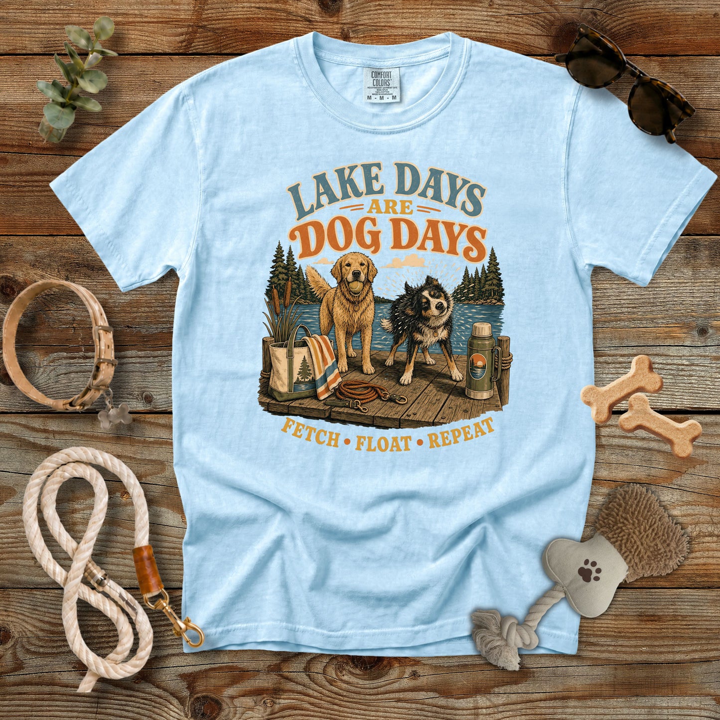 Lake Days Are Dog Days T-Shirt | Dog Mom Comfort Colors 1717