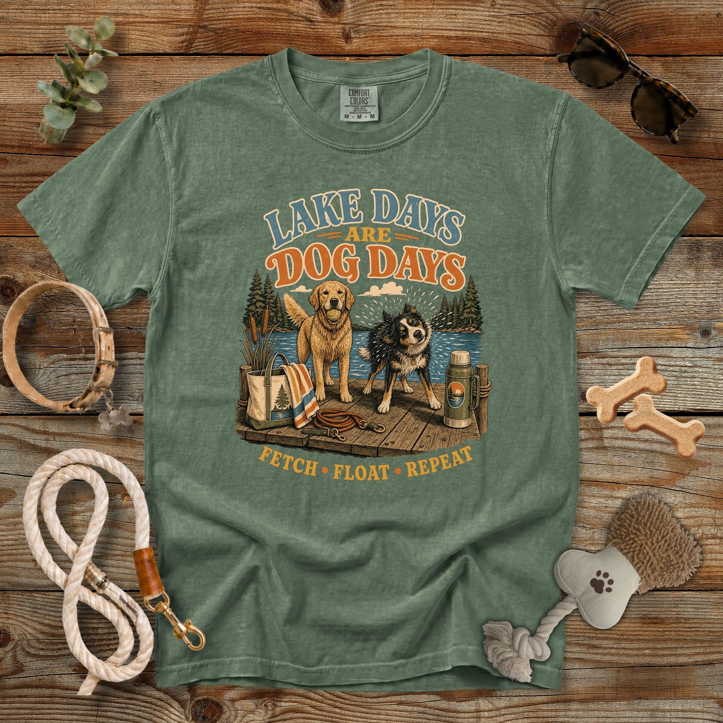 Lake Days Are Dog Days T-Shirt | Dog Mom Comfort Colors 1717