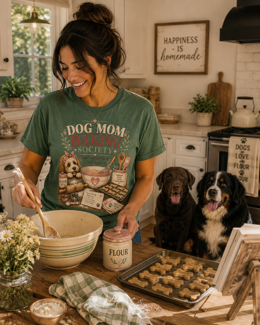Dog Mom Baking Society T-Shirt | Comfort Colors 1717 Baking Dog Mom Tee