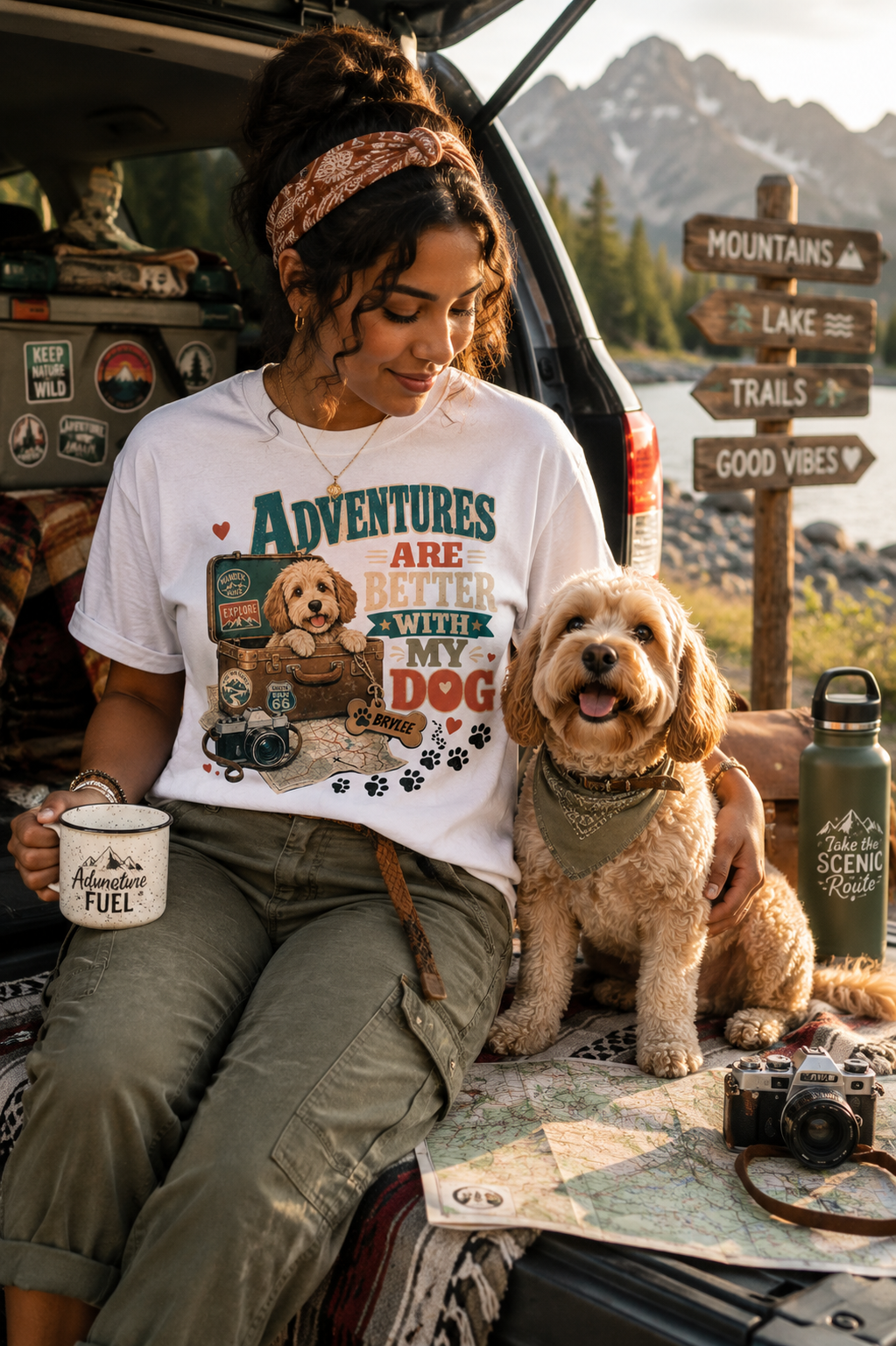 Personalized Adventures Are Better with My Dog T-Shirt | Comfort Colors 1717