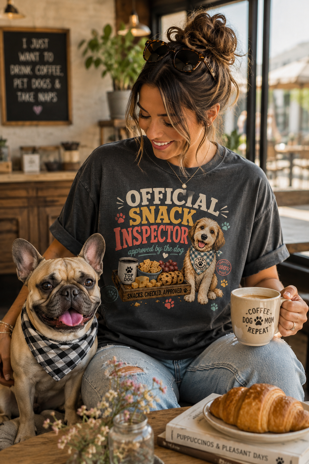 Official Snack Inspector T-Shirt | Comfort Colors 1717 Dog Mom Tee