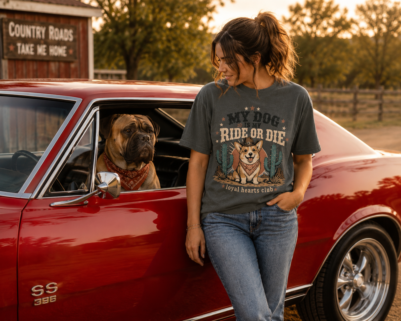 My Dog Is My Ride or Die T-Shirt | Comfort Colors 1717