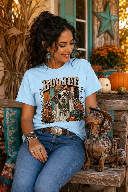 Boojee Ghost Dachshund T-Shirt | Dog Mom Tee Comfort Colors 1717