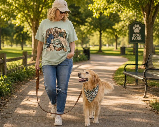 Dog Hair, Good Shoes, Clear Priorities T-Shirt | Comfort Colors 1717 Dog Mom Graphic Tee