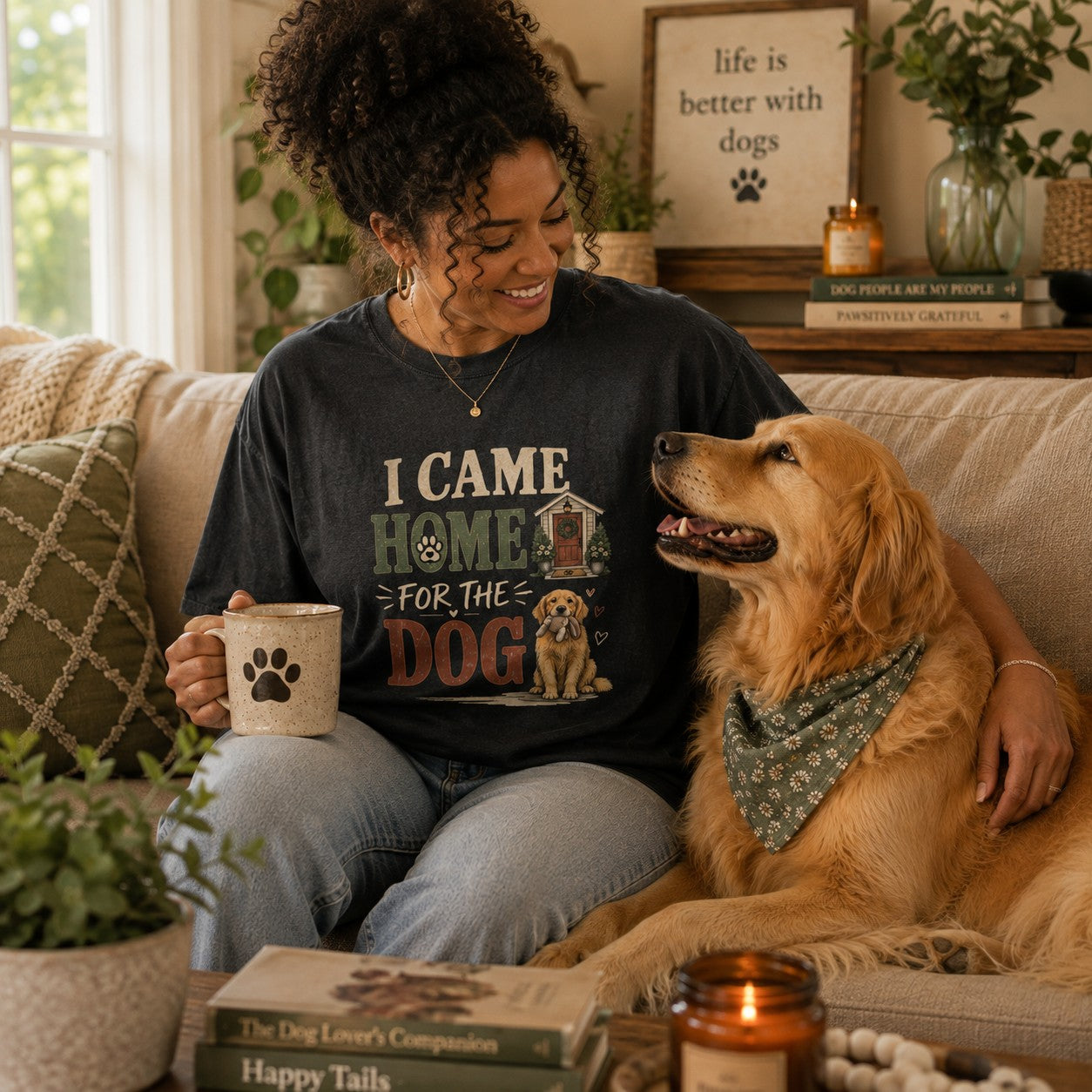 I Came Home for the Dog T-Shirt | Dog Mom Comfort Colors 1717