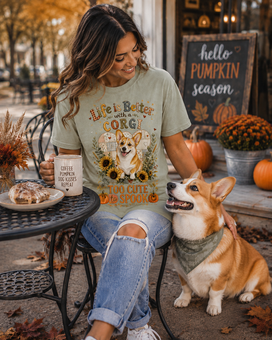 Life Is Better with a Corgi T-Shirt | Comfort Colors 1717