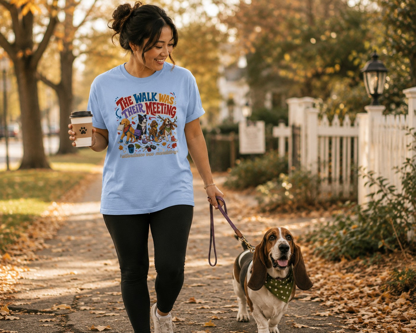 The Walk Was Their Meeting Attendance Was Mandatory T-Shirt | Comfort Colors 1717 Dog Mom Tee