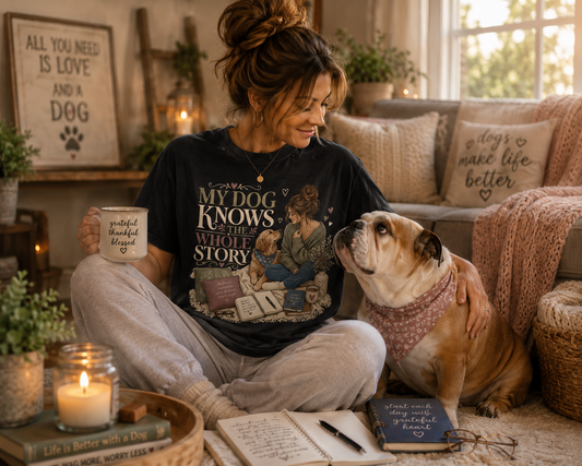 My Dog Knows the Whole Story T-Shirt | Dog Mom Comfort Colors 1717