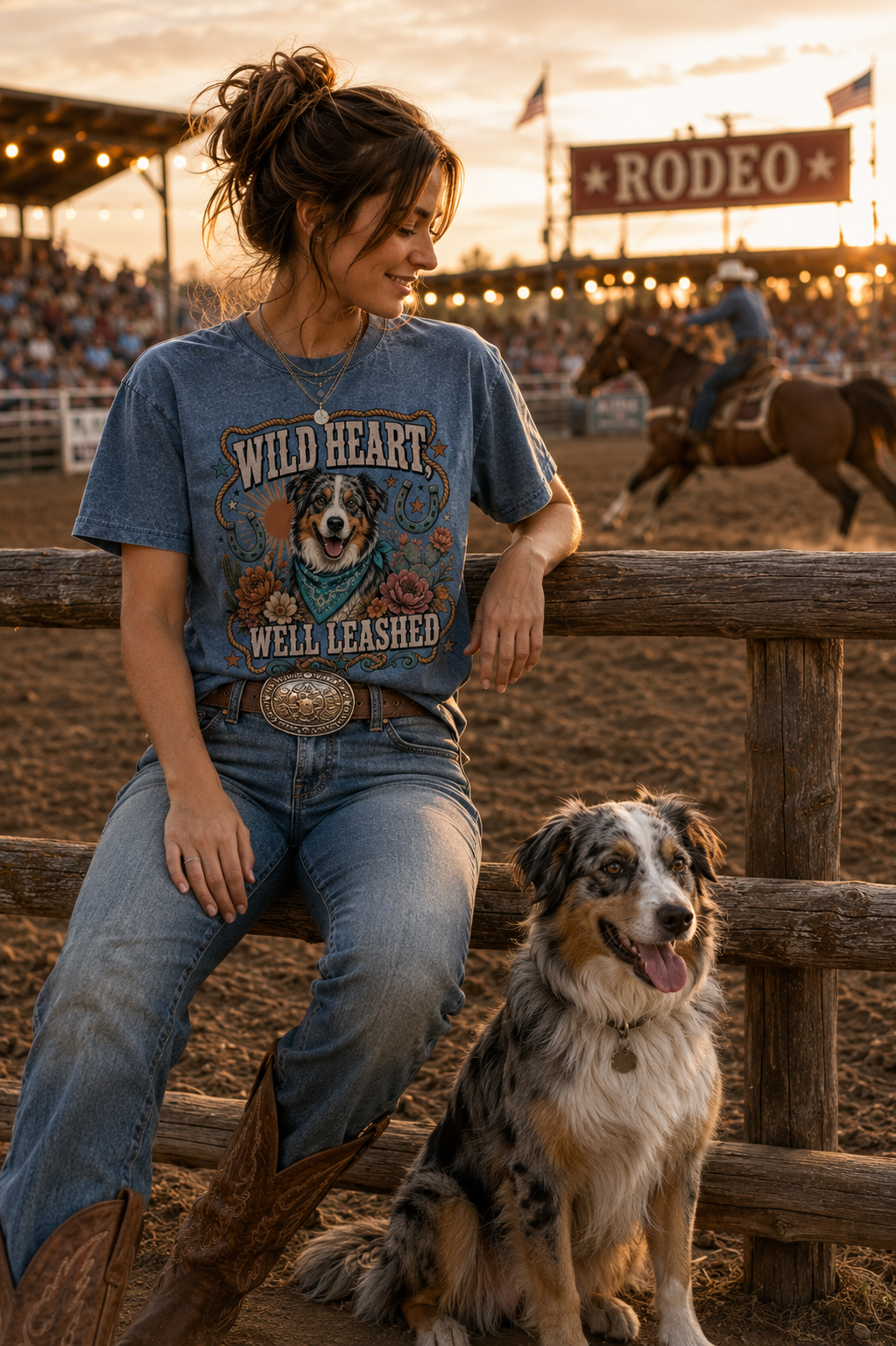 Wild Heart, Well Leashed T-Shirt | Comfort Colors 1717